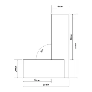 Verum Precision Engineer's Square - 50mm (2")