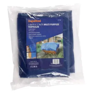 SupaTool Tarpaulin Blue (3.6m x 2.7m)