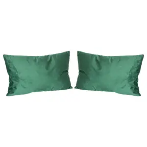 Rectangular Lumbar Cushion (Set of 2) Green