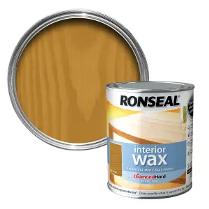 Ronseal Diamond hard Dark oak Matt Wax Wood wax, 0.75L