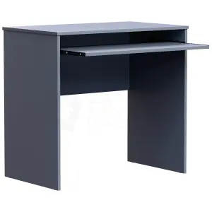 Vida Designs Huby Grey Computer Desk Workstation with Keyboard Tray