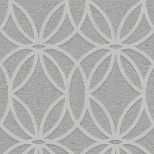 Next Luxe eclipse Grey Smooth Wallpaper Sample