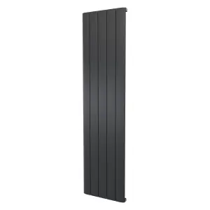 Agadon Paris Aluminium Designer Radiator 1800 x 470 mm Textured Anthracite - 3580 BTU - 10 Years Guarantee