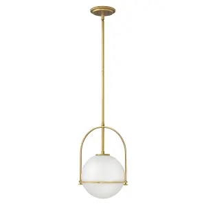 Luminosa Hinkley Somerset Globe Pendant Ceiling Light Heritage Brass