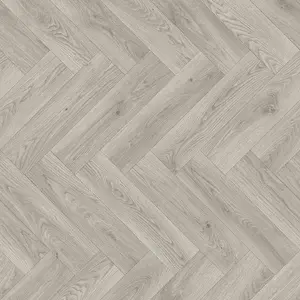 Grey Modern Wood Effect Anti-Slip Vinyl Flooring for Home, Shops, Offices, 2.6mm Thick Vinyl Sheet-7m(23') X 4m(13'1")-28m²