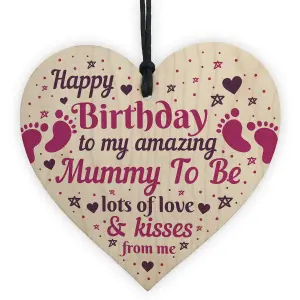 Red Ocean Mummy Gifts Wooden Heart Mummy To Be Birthday Cards Mummy To Be From Bump Gifts Keepsake