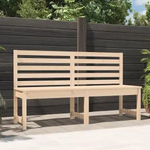 Berkfield Garden Bench 157.5 cm Solid Wood Pine