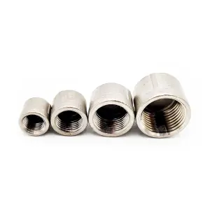 G1/4 BSP Female Round Pipe End Blanking Cap 316 Stainless Steel