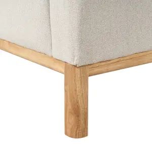 Right-Hand Corner Sofa SOSJO Light Beige Fabric Right Hand