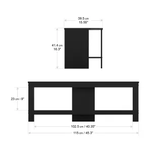 AVF Calibre 1.15m TV Stand, for TVs up to 55" - Black Oak