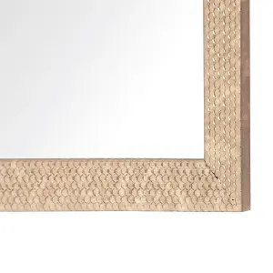 Beliani Glam Wall Mirror AJACCIO Brass