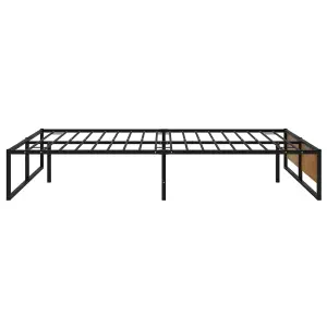 Berkfield Bed Frame Black Metal 120x200 cm