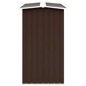 Berkfield Garden Log Storage Shed Galvanised Steel 330x92x153 cm Brown