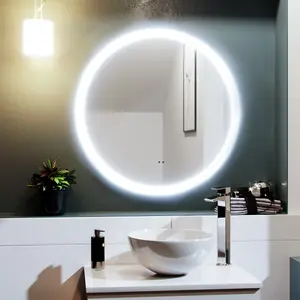 Nes Home Round Motion Sensor Bathroom LED Mirror Demister Anti-fog 700mm