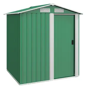 Brely 5 ft. W x 4 ft. Galvanised Steel Pent Garden Shed