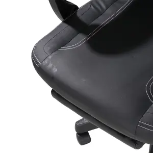 Alivio 360 Swivel Gaming Chair with Footrest Lumbar Support Back Support - Black