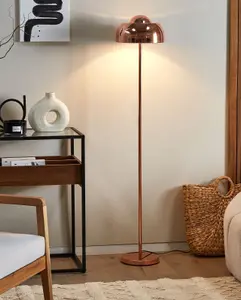 Metal Floor Lamp Copper SENETTE