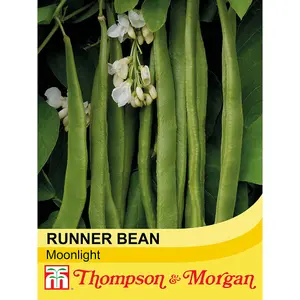 Runner Bean Moonlight 1 Seed Packet (40 Seeds)