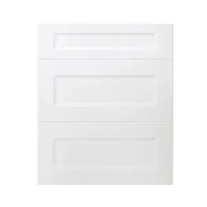 GoodHome Artemisia Matt white Drawer front, Pack of 1 (H)715mm (W)597mm (T)18mm