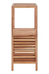 Maison by Premier Two Tier Walnut Wood Bathroom Shelf Unit