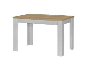 Birlea Highgate Dining Table & Bench Set Grey & Oak