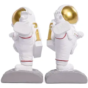 Karate High Kick Martial Arts Astronaut Bookends