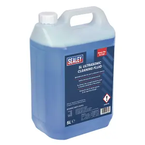 Sealey Ultrasonic Cleaning Fluid Removes Dirt Grease & Oil - 5L 5 Litres SCT5D