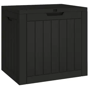 Berkfield Garden Storage Box Black 55.5x43x53 cm Polypropylene