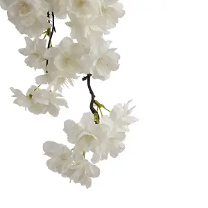 Hill Interiors Cherry Blossom White Stem Faux Plant