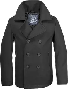 Brandit Pea Coat Black Size 4XL