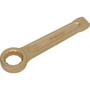 24mm Non-Sparking Ring End Slogging Spanner with Heavy-Duty Striking End