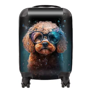 Cavapoo Dog Face Splashart Suitcase - Mini Cabin