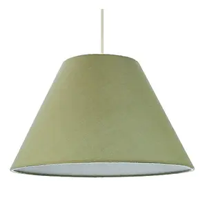 12 Olive Green Cotton Coolie Lampshade Suitable for Table Lamp or Pendant