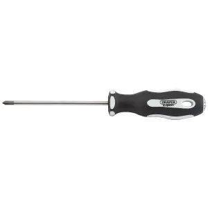 Draper Cross Slot Soft Grip Screwdriver, No.0 x 75mm 34982