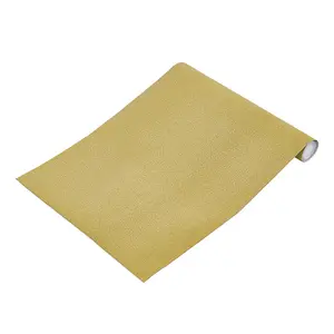 Gold Glitter Stick Sandstone Vinyl Wallpaper Roll