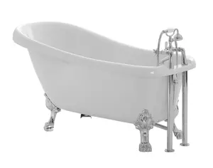 Cooke & Lewis Duchess White Oval Freestanding Bath (L)1700mm (W)630mm