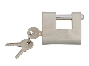 Faithfull - Brass Shutter Padlock 60mm