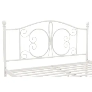 Kourtney Platform Bed White / Kingsize (5')