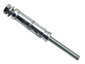 MasonMate M6 x 40mm Loose Bolt Shield Anchors - 50 Durable Fasteners for Masonry