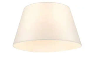 GoodHome Lokombi Cream Fabric dyed Light shade (D)30cm