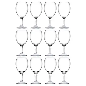 URBNLIVING 18cm Height 385ml Stemmed Beverages Glass Set of 12