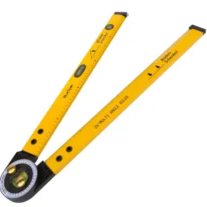 BlueSpot Multi Angle Finder Measuring Marking Ruler Protractor Spirit Level 24"