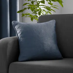 Strata Luxe Navy Velvet Filled Cushion