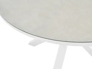 Garden Table Ceramic Glass Taupe MALETTO