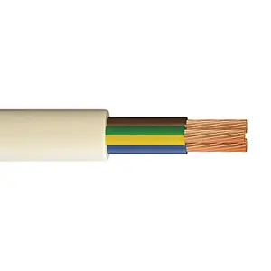 Time White Heat resistant 3-core Flexible Cable 1.5mm² x 10m