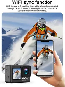 Dual Screen 4K Sport Camera 170° Action Camera Ultra HD 30MP Wifi Waterproof UK