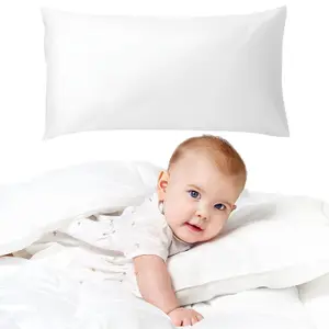 Anti-Allergy Cot Pillow 40x60cm - Microfibre Cover, Hollowfibre Filling