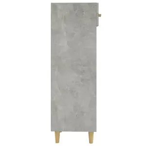 Berkfield Shoe Cabinet Concrete Grey 30x35x105 cm Engineered Wood