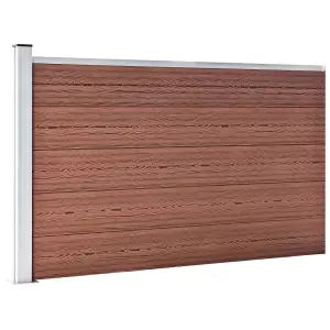 Berkfield Garden Fence WPC 175x105 cm Brown