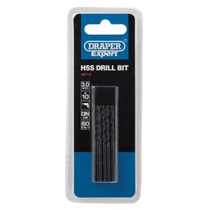 Draper HSS Drill Bit, 3.0mm (Pack of 10) 38719